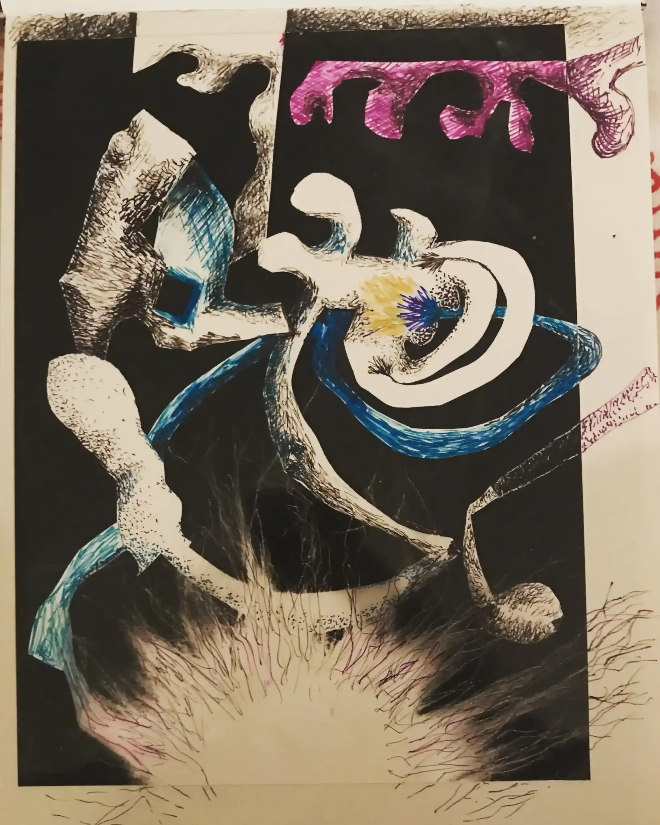 Collage & Drawing 1, October