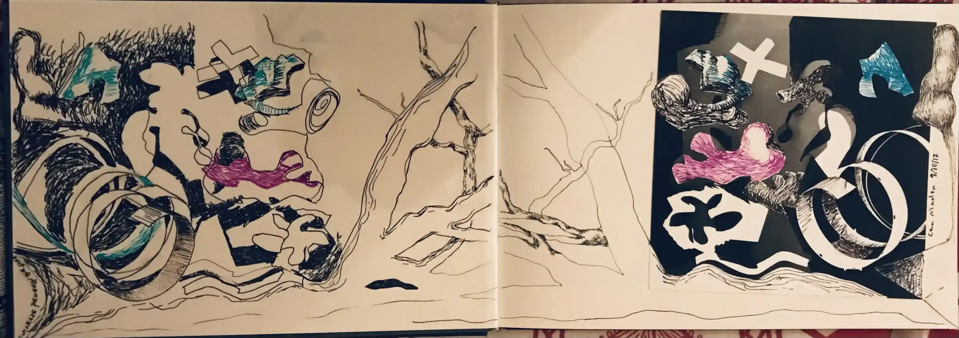 Collage & Drawing 3, October