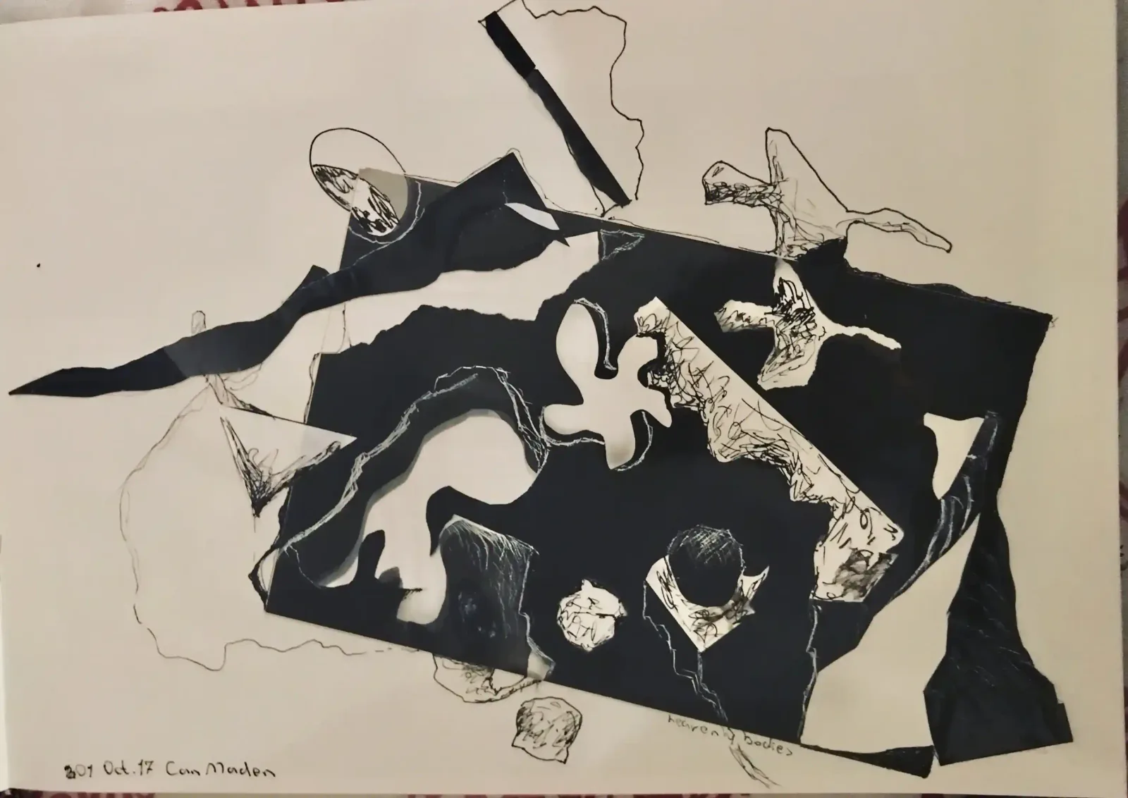 Collage & Drawing 5, 2017, Can Maden